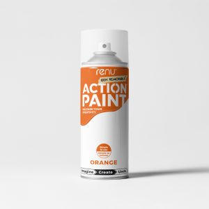 Action Paint - Orange